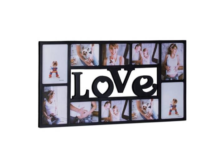 Relaxdays Cadre photos LOVE 10 photos