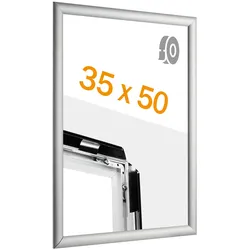 Klapprahmen B3, selbstklebend, Gehrung, silber, Aluminium