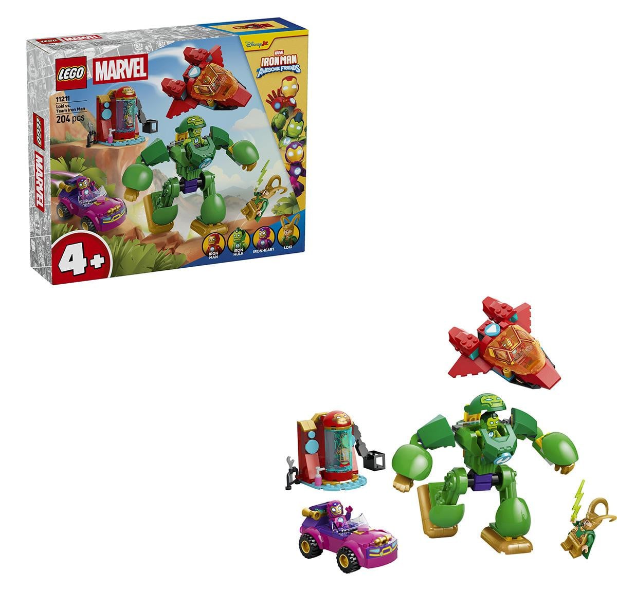 Lego Loki vs het team van Iron Man