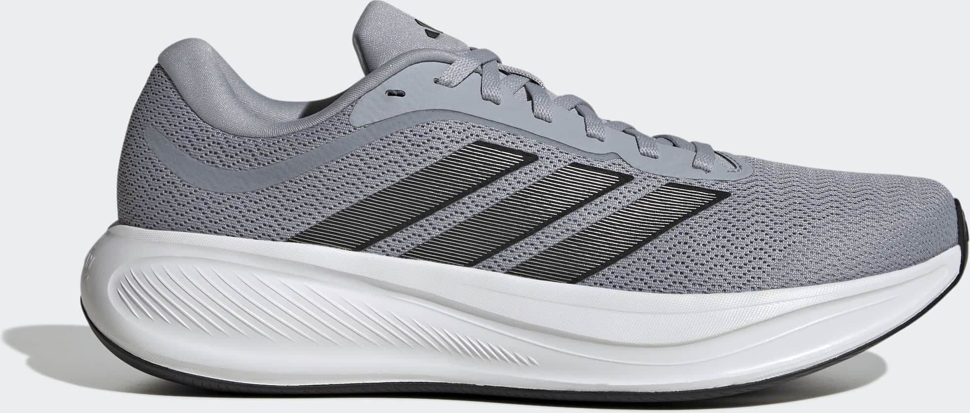 Laufschuh ADIDAS PERFORMANCE "RESPONSE RUNNER 2", Gr. 45, grau (halo silber, core schwarz, grau), Synthetik, Textil, Schuhe Laufschuh