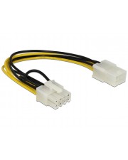 Delock Stromkabel interne Stromversorgung 8-polig M bis 6-polig W 20 cm (83775)