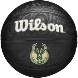 Wilson NBA Milwaukee Bucks Team Tribute Mini Basketball black 3