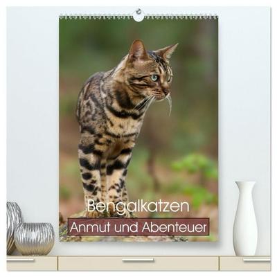 Bengalkatzen - Anmut und Abenteuer (hochwertiger Premium Wandkalender 2027 DIN A2 hoch), Kunstdruck in Hochglanz