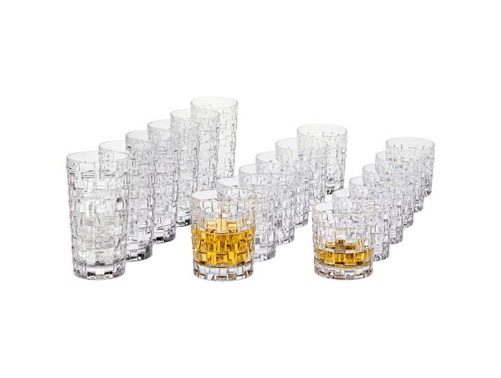 Nachtmann Gläserset Bossa Nova, Glas, 18-teilig, Made in Germany, Gläser, Gläsersets