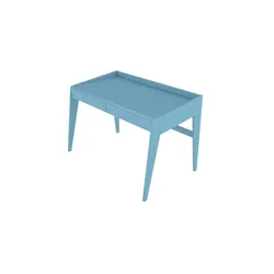 Schreibtisch   ¦ blau ¦ Maße (cm): B: 125 H: 81