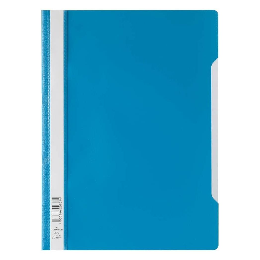 Durable 10 Schnellhefter Kunststoff hellblau DIN A4 (A4, 10x) (979257306)