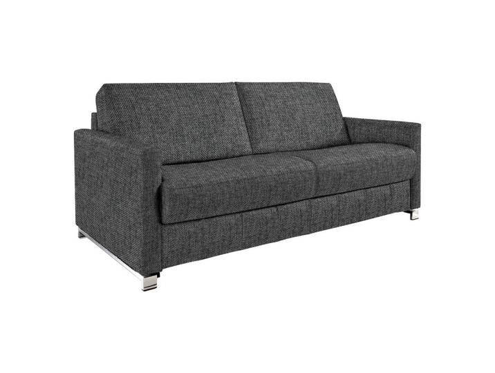 Bali Schlafsofa, Graubraun, Metall, 185x84x100 cm, Textiles Vertrauen - Oeko-Tex®, Typenauswahl, Fussart wählbar, Lederauswahl, Stoffauswahl, Armteilvarianten, Sitzqualitäten, Hocker erhältlich, Wohnzimmer, Sofas & Couches, Schlafsofas