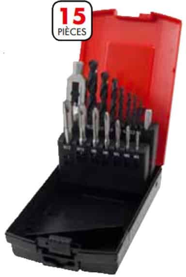 SCHILL Coffret de 7 tarauds machine et 7 forets HSS - TAMA103