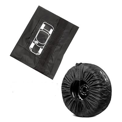 Universal-Ersatzreifen-Abdeckung aus Polyester, Aufbewahrungstaschen für Autoreifen, Autoreifen-Zubehör, Auto-Felgenschutz