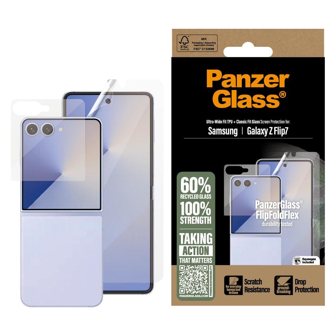 PanzerGlass Displayschutz (1 Stk., Samsung Galaxy Z Flip7) (PG96045)