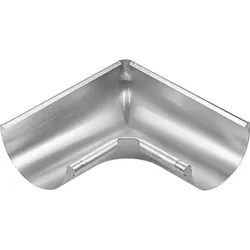 Zink-Rinnenwinkel 90°, 333mm, Inneneck, halbrund
