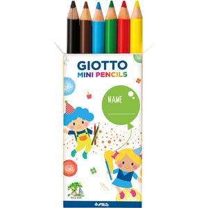 GIOTTO-Fila Buntstifte Mini Party Gifts, F312000, kurz, farbig sortiert, 10 x 6 Stück