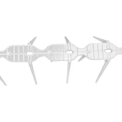 Vogelschreck Kunststoff Spikes 34cmx3cmx9,5cm Vogelabwehr Klar Taubenabwehr Balkon DV-KOLCE-PRZ