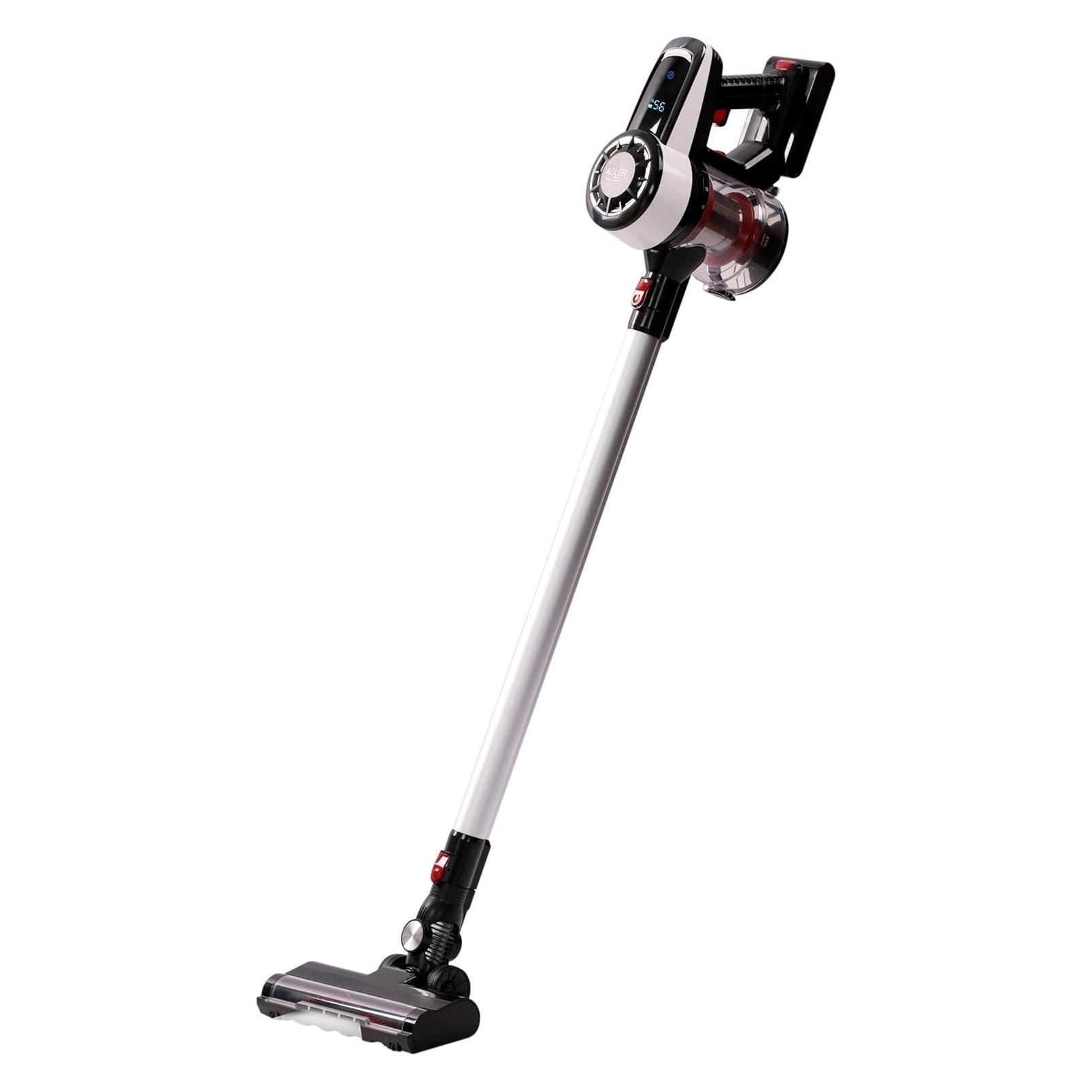 Adler AD 7048 Bagless vacuum cleaner with brushless motor technology, White/Black/Red (AD 7048)