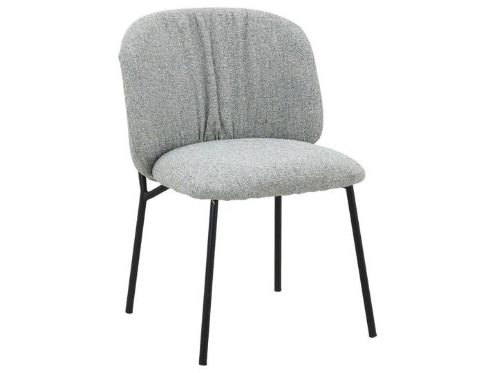 Carryhome Stuhl, Schwarz, Graugrün, Metall, Textil, Rundrohr, 48x79x59 cm, Esszimmer, Stuhl, Esszimmerstühle