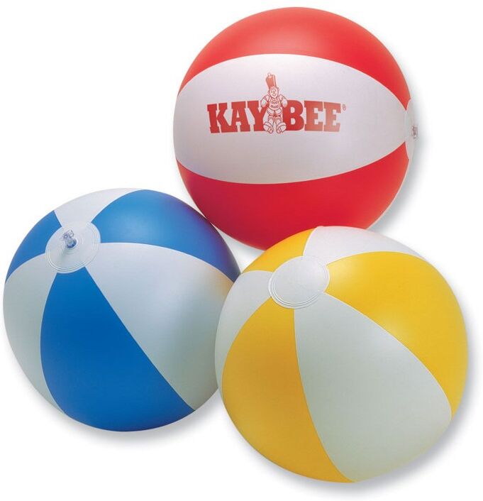 Ballon de plage personnalisé gonflable PLAYTIME bleu
