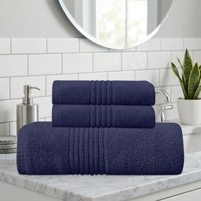 Home Weavers Inc Home Weavers Hazel 500GSM 100% Cotton Zero Twist Super Absorbent Bath Towel Combo