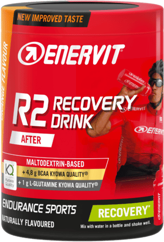 Enervit R2 Recovery Drink Integratore Per Sportivi Gusto Arancia Barattolo 400 gr