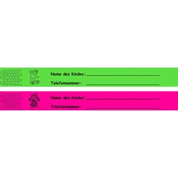 WOLF & APPENZELLER Sicherheitsbänder für Kinder grün, pink