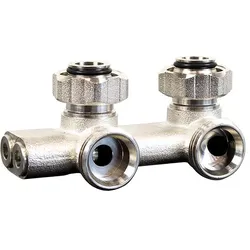 Umlenkstück mit Absperrung Eckform, Typ E2/50; 3/4'' Eurokonus