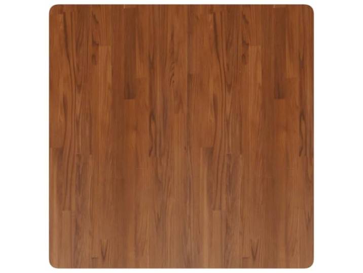 KLGBNCVE Tischplatte Eiche Behandelt Quadratisch 90x90x2,5cm Dunkelbraun Massivholz, Rustikales Design, Für Couchtisch, Bartisch, Schreibtisch, Möbelplatte
