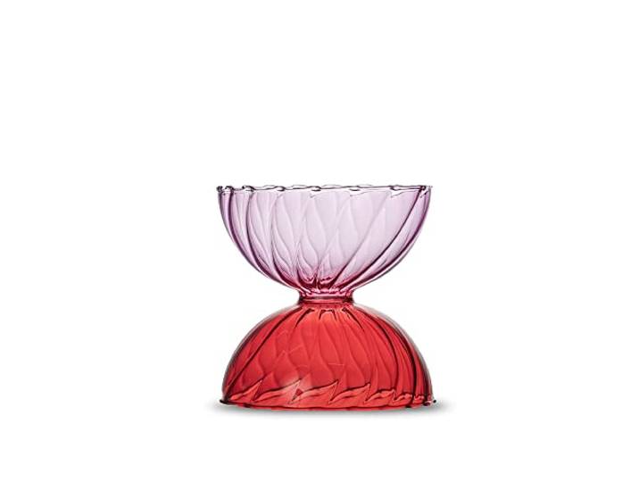BY ON Bol décoratif Carameli M en verre dans un coffret cadeau