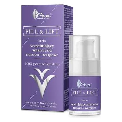 AVA Laboratorium Fill & Lift Nasolabial Wrinkle Filling Cream 15Ml (Augenpflege Crème, 15 ml, Tag + Nacht) (5906323008936)