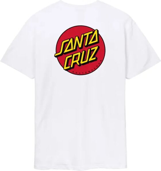 Santa Cruz Apparel T-Shirt Santa Cruz Classic Dot (L - Weiß)