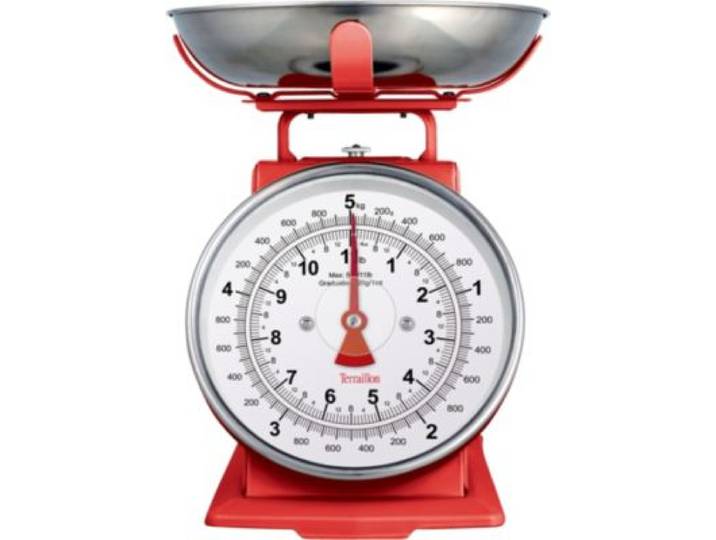 Terraillon - Balance De Cuisine Tradition 500 Rouge