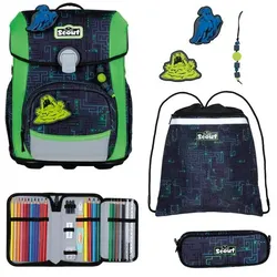 Scout Neo Schulranzen Set Monster Labyrinth 5-teilig