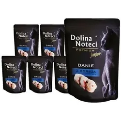 Dolina Noteci Premium Nasses Katzenfutter für Junior - Kabeljau Gericht 10x85g