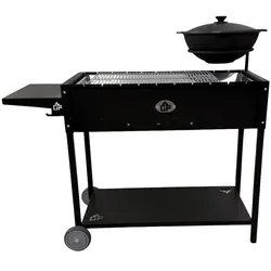 Grillpeter Mangal Set Batyr 80 Schaschlikgrill 80cm mit Grillrost Kasan 8L