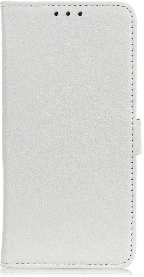 INCOVER Huawei P40 Lite E Litchi Læder Cover m. Pung - Hvid