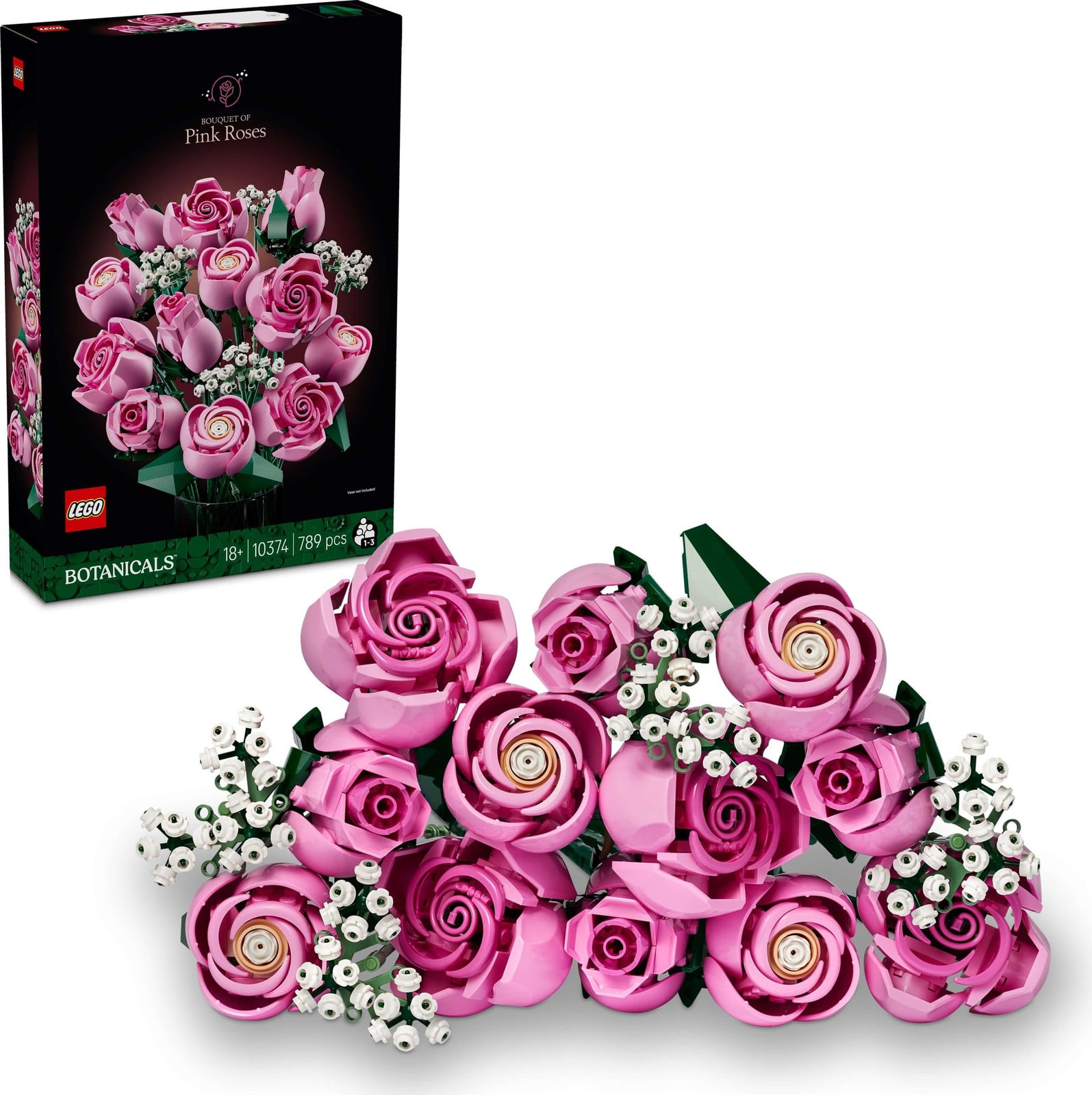 LEGO Botanicals Boeket met roze rozen 10374