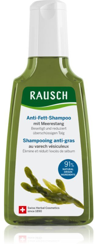 Rausch Degreasing Shampoo With Seaweed shampoing pour cuir chevelu gras 200 ml