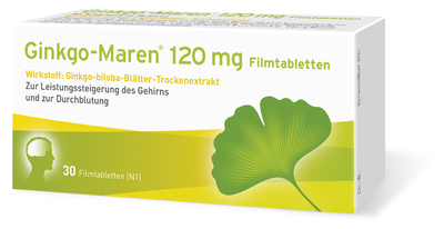 HERMES Arzneimittel GmbH GINKGO-MAREN 120 mg Filmtabletten 30 St 09206631