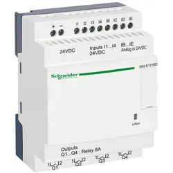 Schneider Electric SR2E121BD SPS-Steuerrelais, Zelio Logic, kompakte Ausführung, 12 E/A, 24 VDC, Uhr