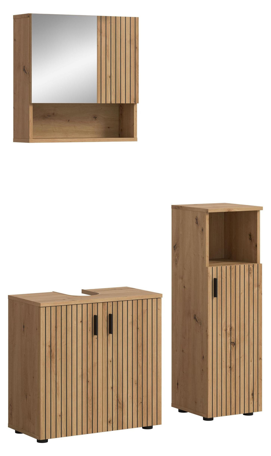 Badkamercombinatie Mone 1 | 3-delig | Artisan eikenhout