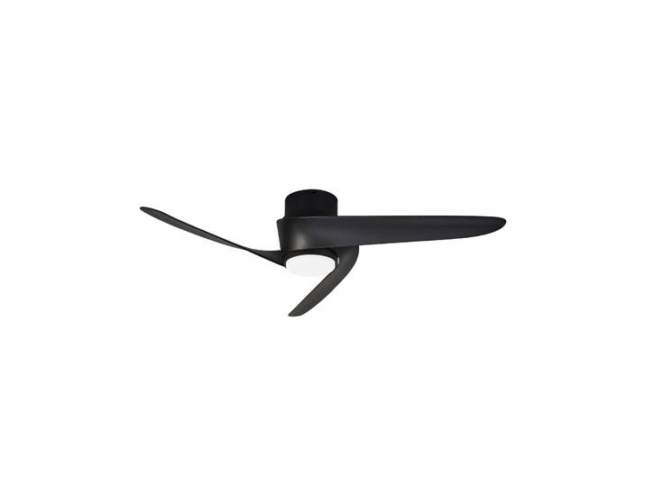 Ventilateur de plafond LED Groenland M noir, à courant continu, silencieux - Mantra Iluminación - Salon / séjour - Moderne - Plastique