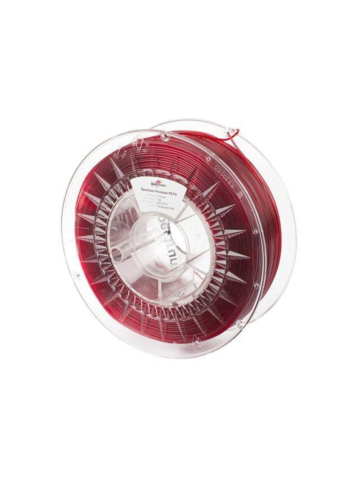Spectrum Transparent red - Premium PET-G filament - 3D Drucker