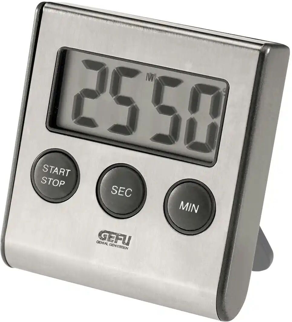 Gefu Digital-Timer  CONTARE ¦ silber ¦ Kunststoff ¦ Maße (cm): B: 1,9 H: 7,2