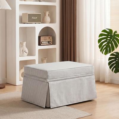 DREAMSIDEA Skirted Oversized Storage Ottoman