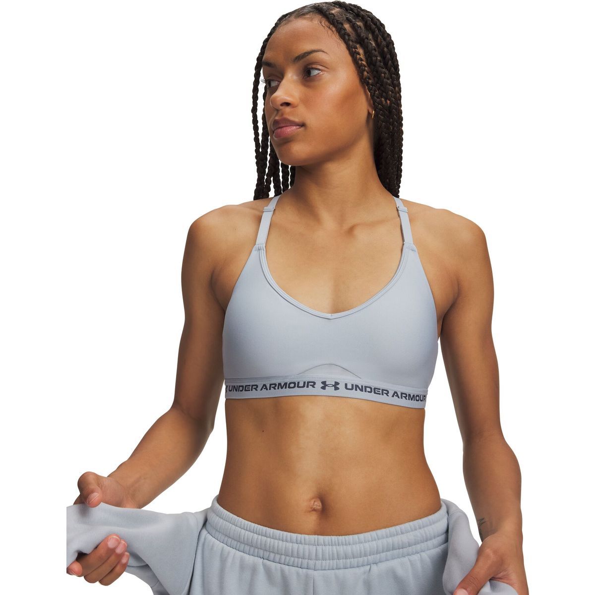 Under Armour Crossback Low Strappy blue downpour gray (034) XS 6016944-034-XS