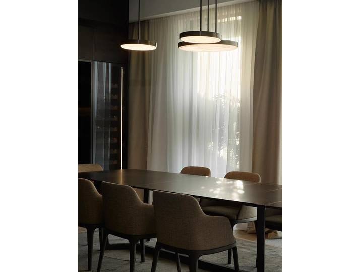 Lustre rétro en marbre noir, petite décoration de maison, lampes suspendues en cuivre et marbre pour Table à manger, Lustres Casa