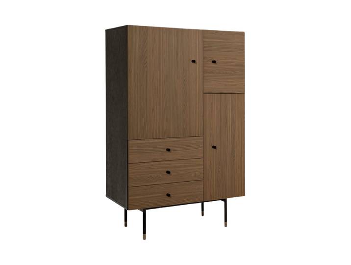Modernes Highboard „Jugend“ Eiche Nussbaum MR.WOOD