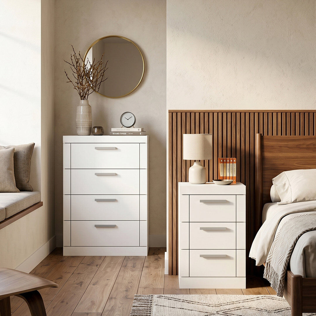 17 Stories Kimberley Sleep Suite Bedroom Set White