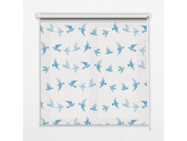 INNENROLLO - Fensterrollo - Rollo - 60x40 cm - Blaumeisen
