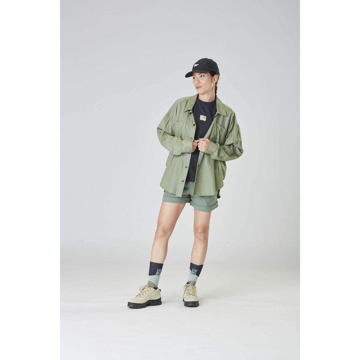 Picture Catalya Shirt green spray (A) S WTS491AA Green SprayS