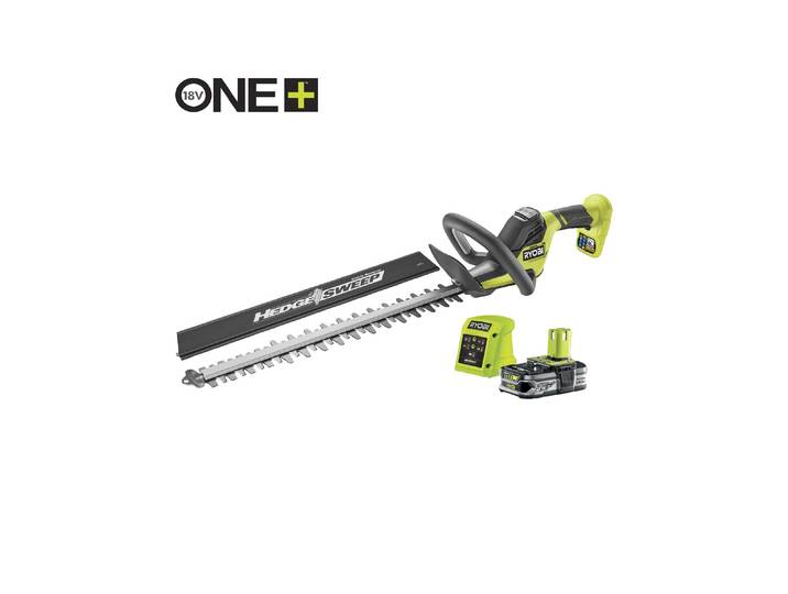 Akku-Heckenschere RYOBI RYOBI RY18HT50A-125 18 V Lithium , grau, Gartenscheren-Maschinen, Akku-Heckenschere