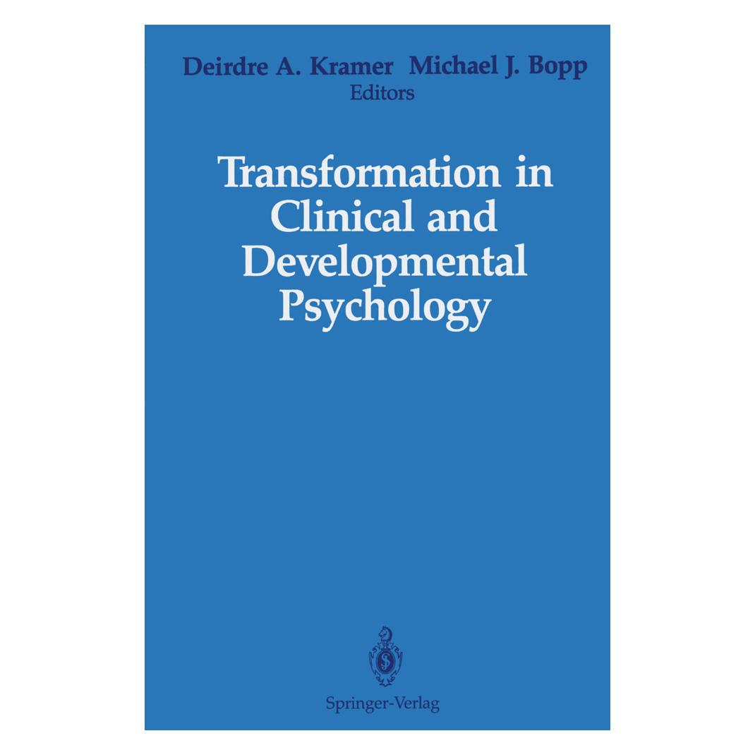 Springer Transformation in Clinical and Developmental Psychology (Englisch, Softcover, Deirdre A. Kramer, Michael J. Bopp) (55492786)